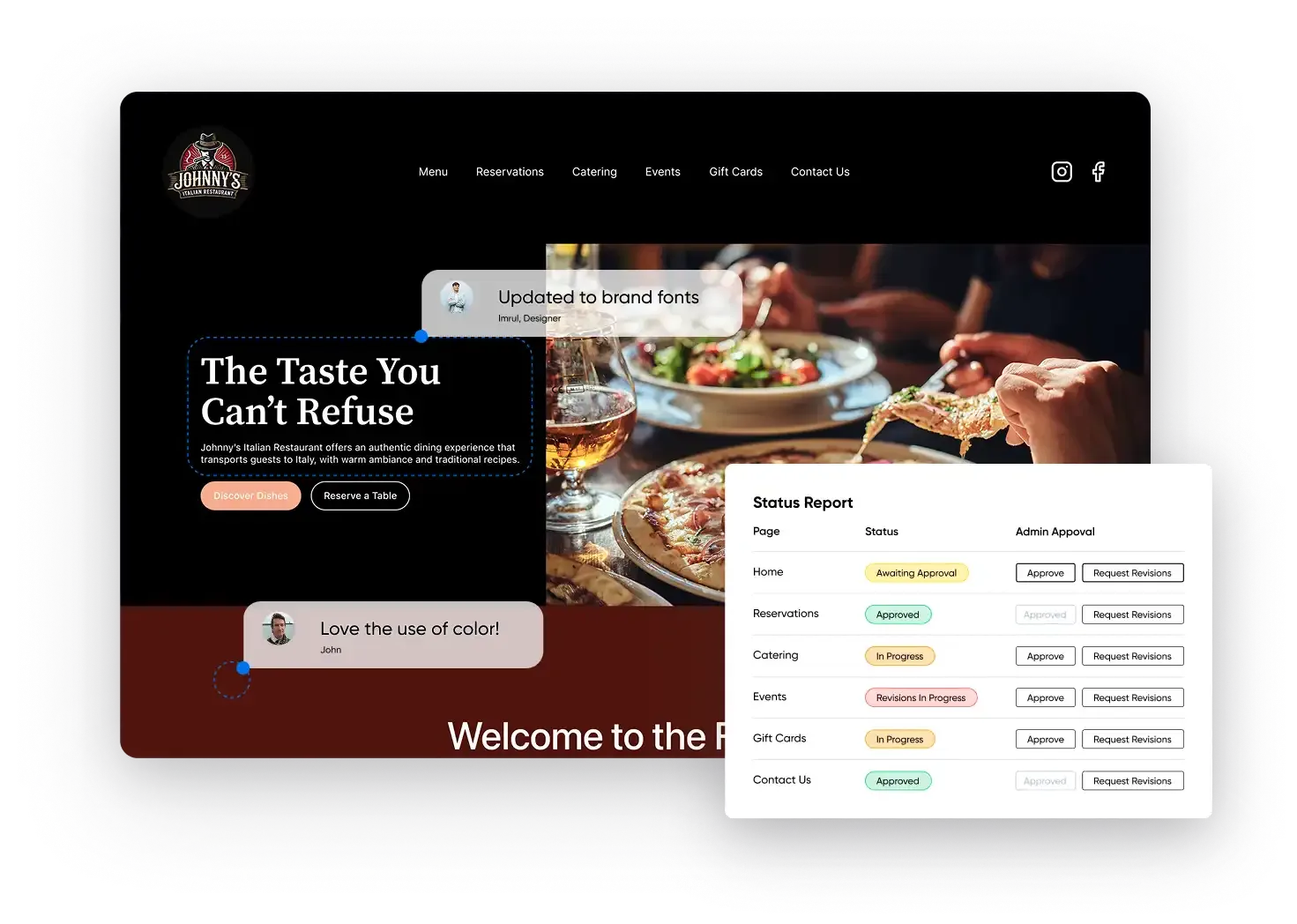 free custom website